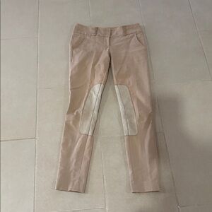 Mackage Collection Tan Trousers with Genuine Lamb Leather Trim - Size 0 - AS IS